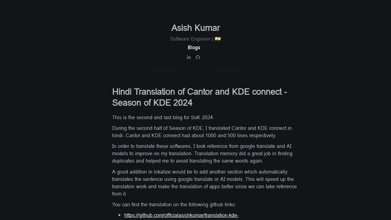 Unlocking the Power of KDE: Cantor and KDE Connect Get Hindi Translation
