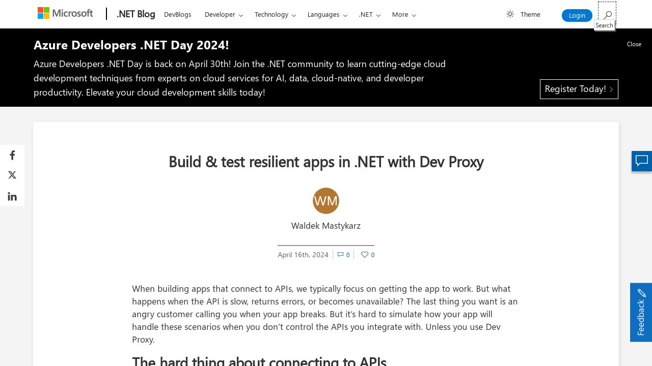 Boost your app's resilience with .NET Dev Proxy