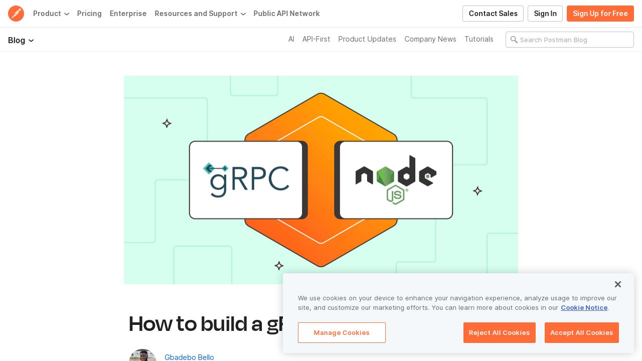 Build a gRPC API in Node.js with Ease