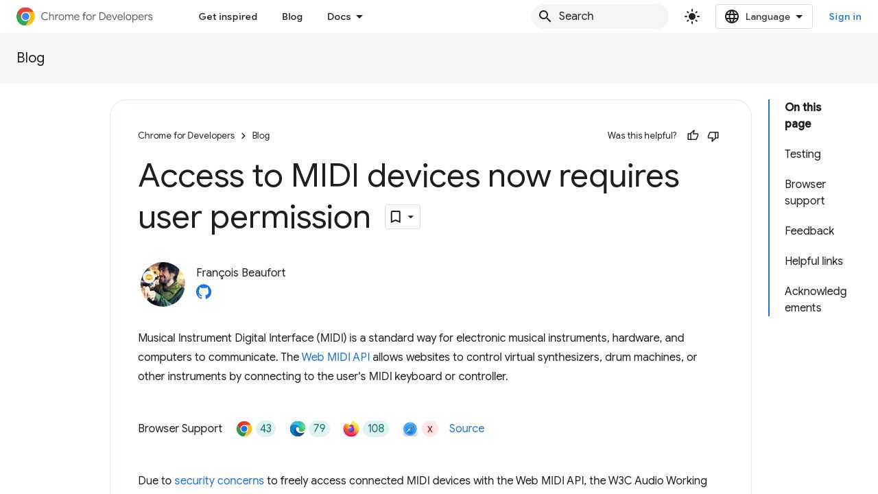 Unlock MIDI Capabilities with User Consent