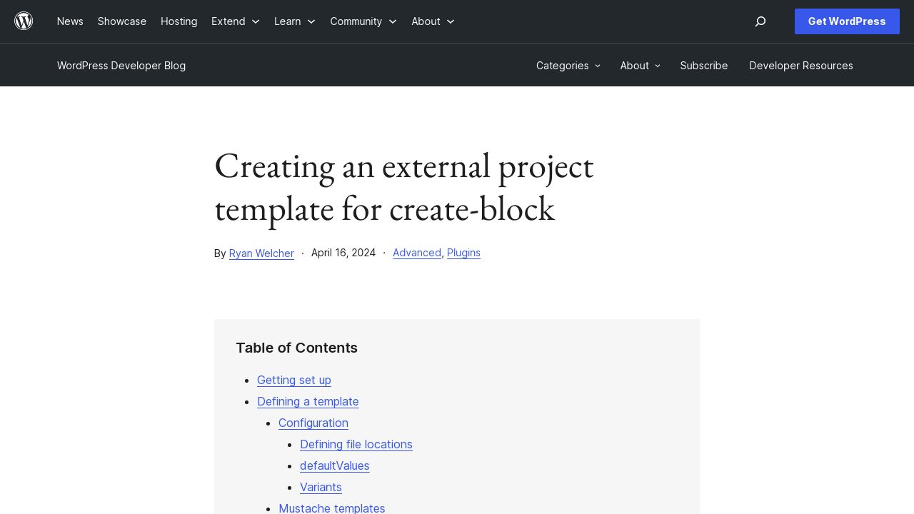 Unlocking the Power of Custom Templates in create-block