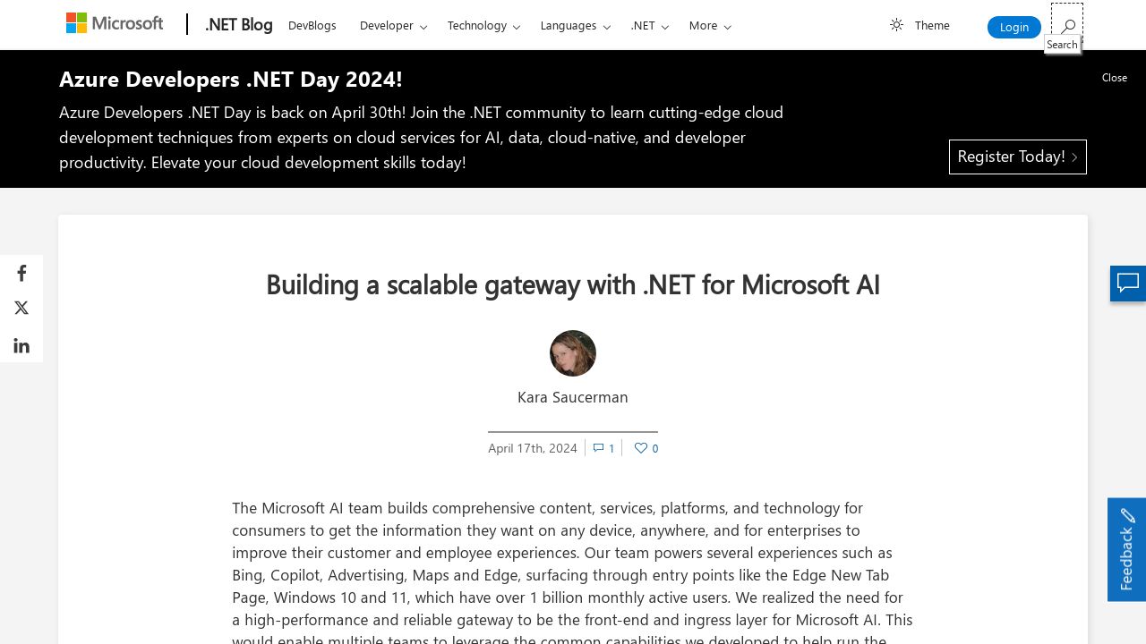 Building a scalable gateway for Microsoft AI