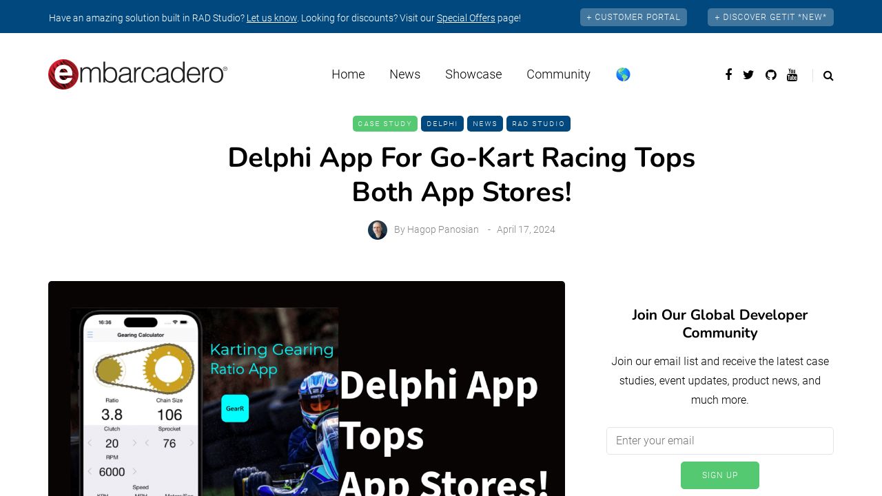 Delphi App for Go-Kart Racing Tops Both App Stores!