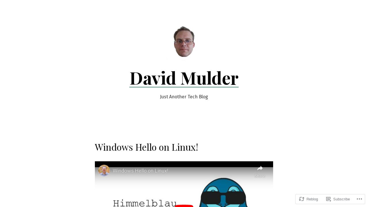 Unlock Linux with Windows Hello on openSUSE Tumbleweed