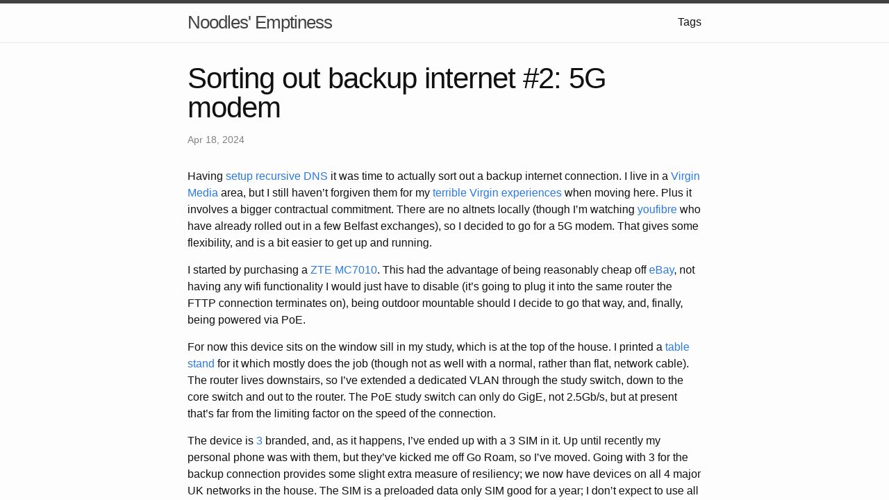 Backup Internet with 5G: A Promising Yet Disappointing Solution
