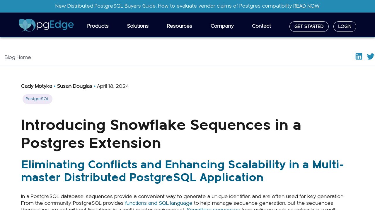 Introducing Snowflake Sequences in a Postgres Extension
