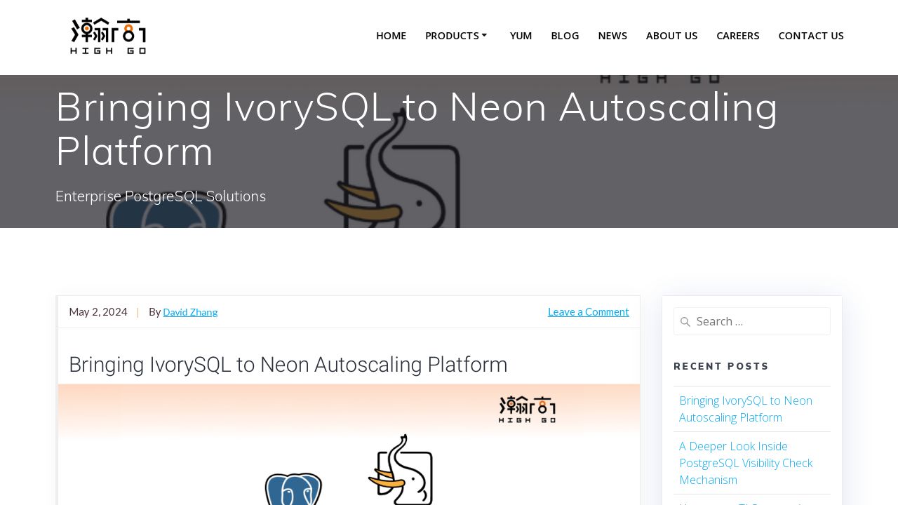 Bringing IvorySQL to Neon Autoscaling Platform