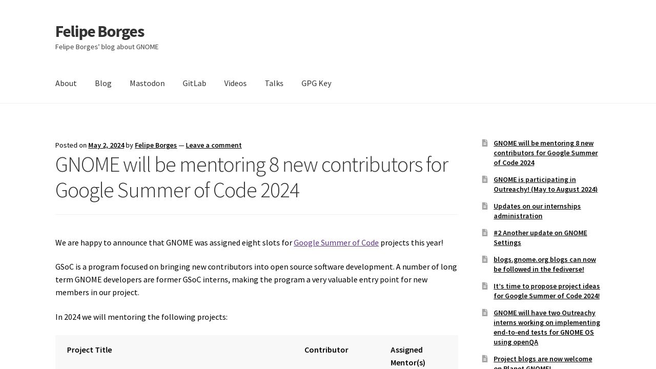 GNOME Welcomes 8 New GSoC Contributors for 2024