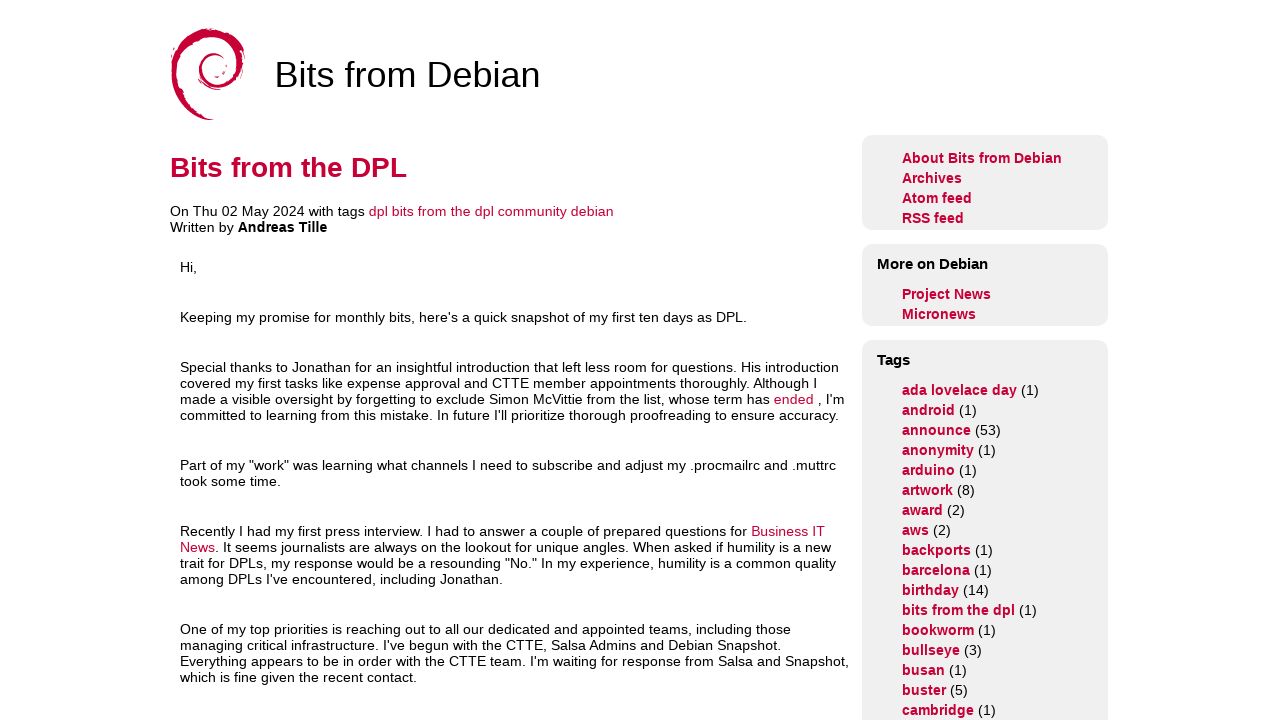 Rookie DPL Shares Insights: A Sneak Peek into Debian's Leadership