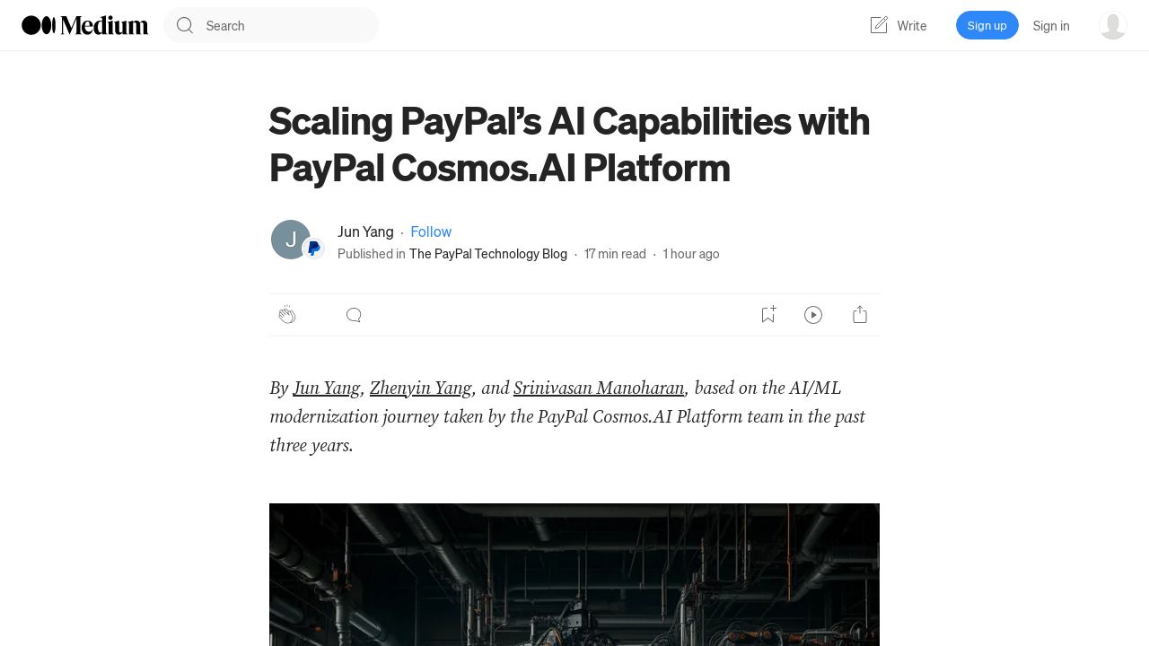 Scaling PayPal's AI Capabilities with PayPal Cosmos.AI Platform