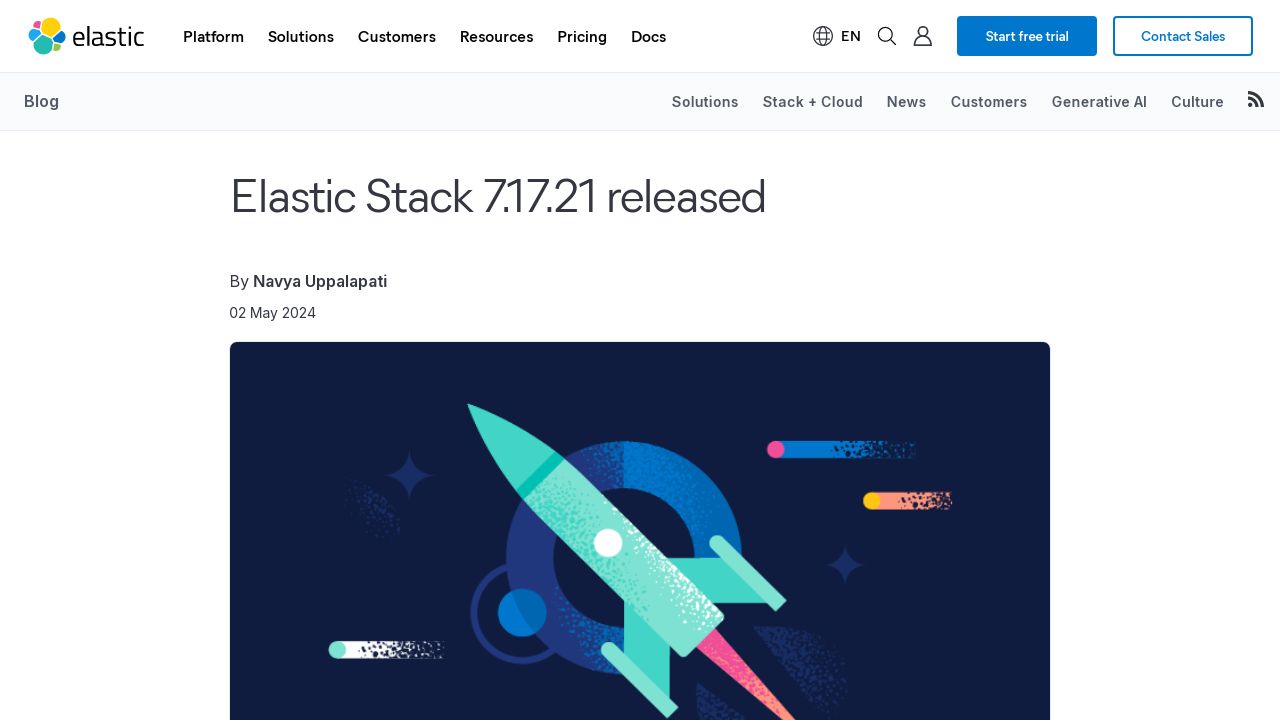 Upgrade to Elastic Stack 7.17.21 for the Latest Fixes