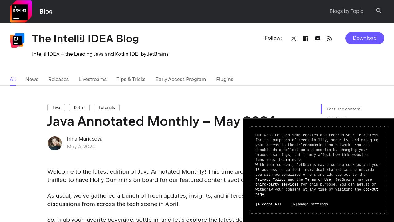 Uncover the Latest Java and Kotlin Innovations - Java Annotated Monthly May 2024