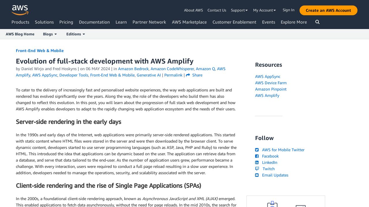 Unleashing the Power of Full-Stack Development with AWS Amplify